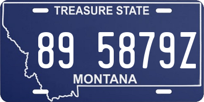 MT license plate 895879Z