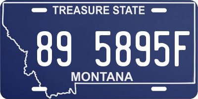 MT license plate 895895F
