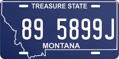 MT license plate 895899J