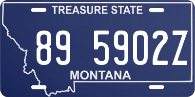 MT license plate 895902Z