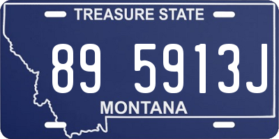 MT license plate 895913J