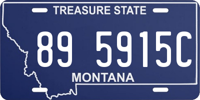 MT license plate 895915C