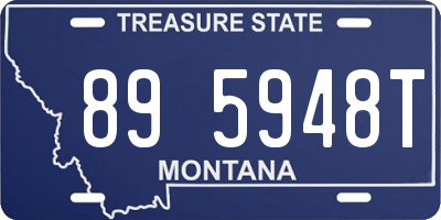 MT license plate 895948T