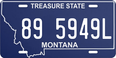 MT license plate 895949L