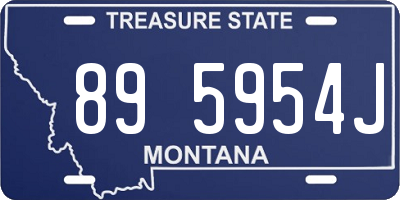MT license plate 895954J