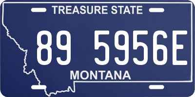 MT license plate 895956E
