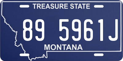 MT license plate 895961J