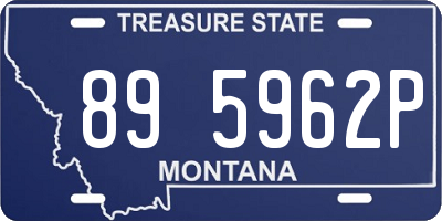 MT license plate 895962P