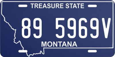 MT license plate 895969V