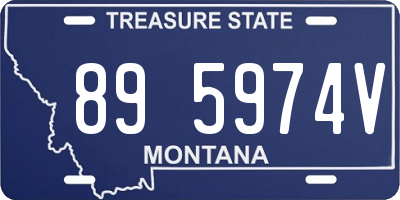 MT license plate 895974V