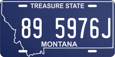 MT license plate 895976J