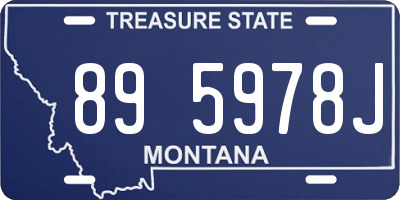 MT license plate 895978J