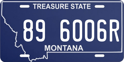 MT license plate 896006R