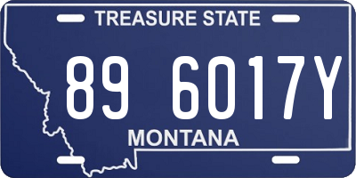 MT license plate 896017Y