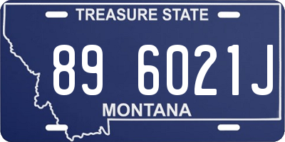 MT license plate 896021J