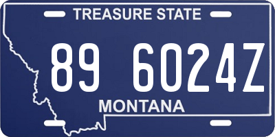 MT license plate 896024Z