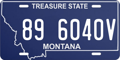 MT license plate 896040V