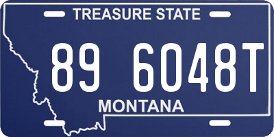 MT license plate 896048T