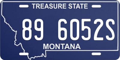 MT license plate 896052S