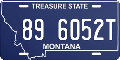 MT license plate 896052T