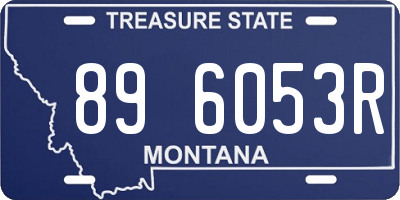 MT license plate 896053R