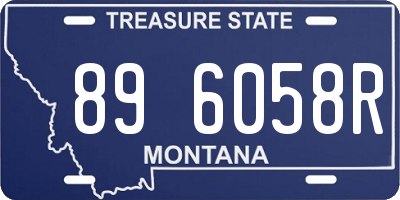 MT license plate 896058R
