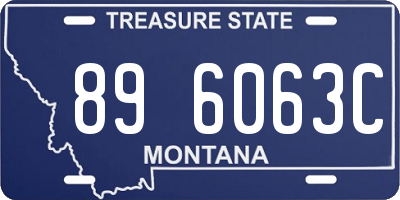 MT license plate 896063C