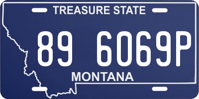 MT license plate 896069P