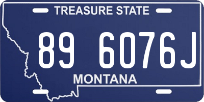 MT license plate 896076J