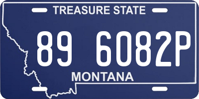 MT license plate 896082P