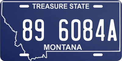 MT license plate 896084A