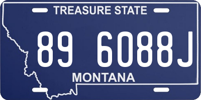 MT license plate 896088J