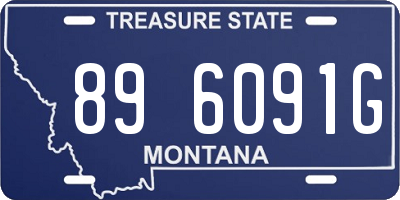 MT license plate 896091G