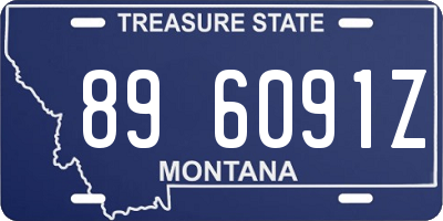 MT license plate 896091Z