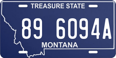 MT license plate 896094A