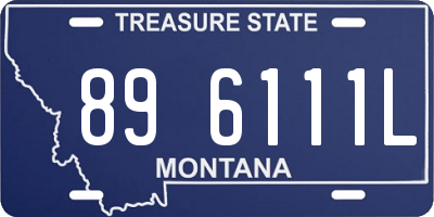 MT license plate 896111L