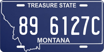 MT license plate 896127C