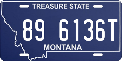 MT license plate 896136T