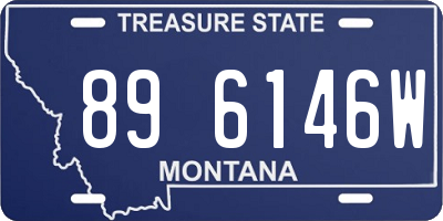 MT license plate 896146W