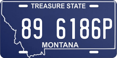 MT license plate 896186P