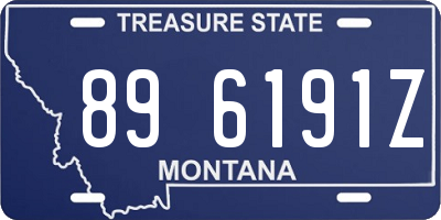 MT license plate 896191Z