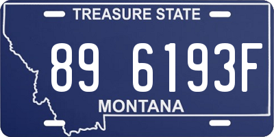 MT license plate 896193F