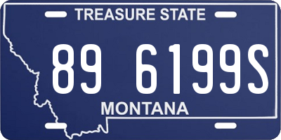 MT license plate 896199S