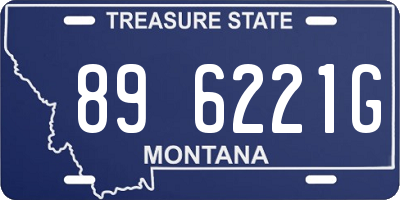 MT license plate 896221G