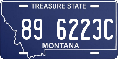 MT license plate 896223C