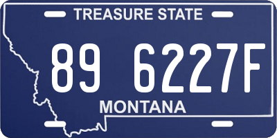 MT license plate 896227F