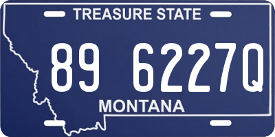 MT license plate 896227Q
