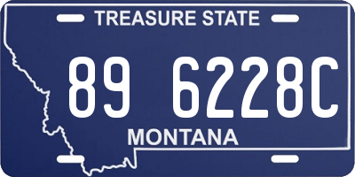 MT license plate 896228C