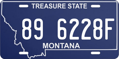 MT license plate 896228F