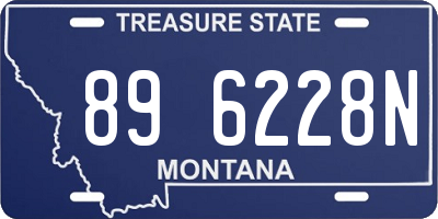 MT license plate 896228N